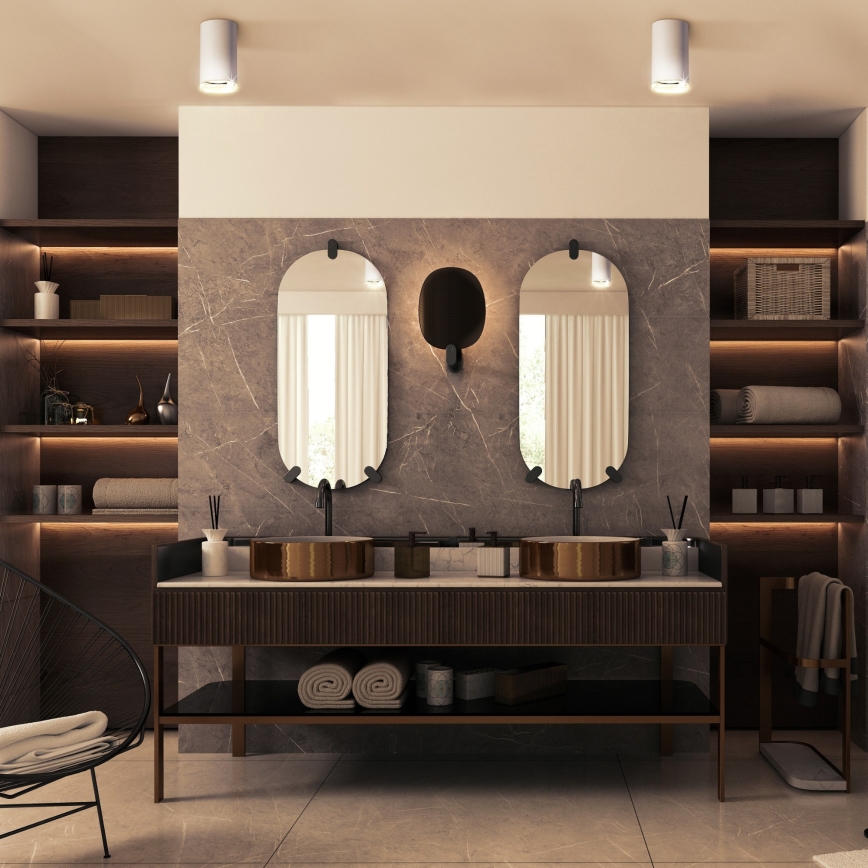 Fürdőszobai spotlámpa TURYN 1xGU10/10W/230V IP44 fehér