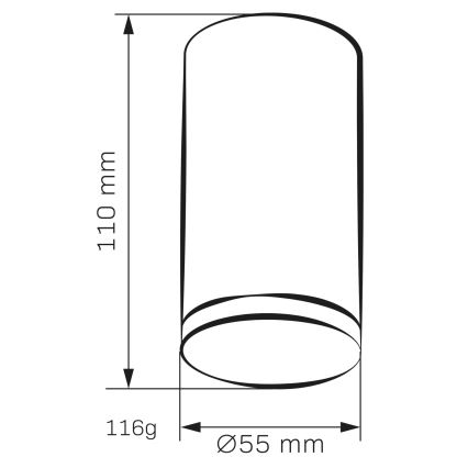 Fürdőszobai spotlámpa TURYN 1xGU10/10W/230V IP44 fehér