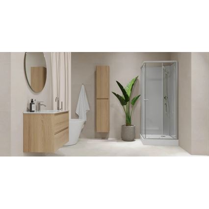 Fürdőszobai szekrény MOLDE 35x174x32 cm tölgy