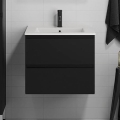 Fürdőszobai szekrény mosdóval KENWOOD 61x52x47 cm fekete