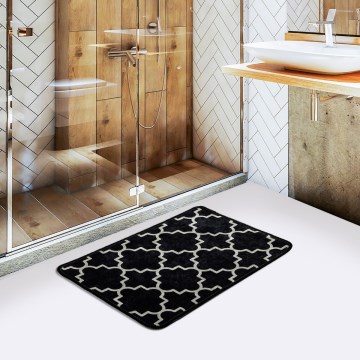 Fürdőszobai szőnyeg KUPA 40x60 cm fekete