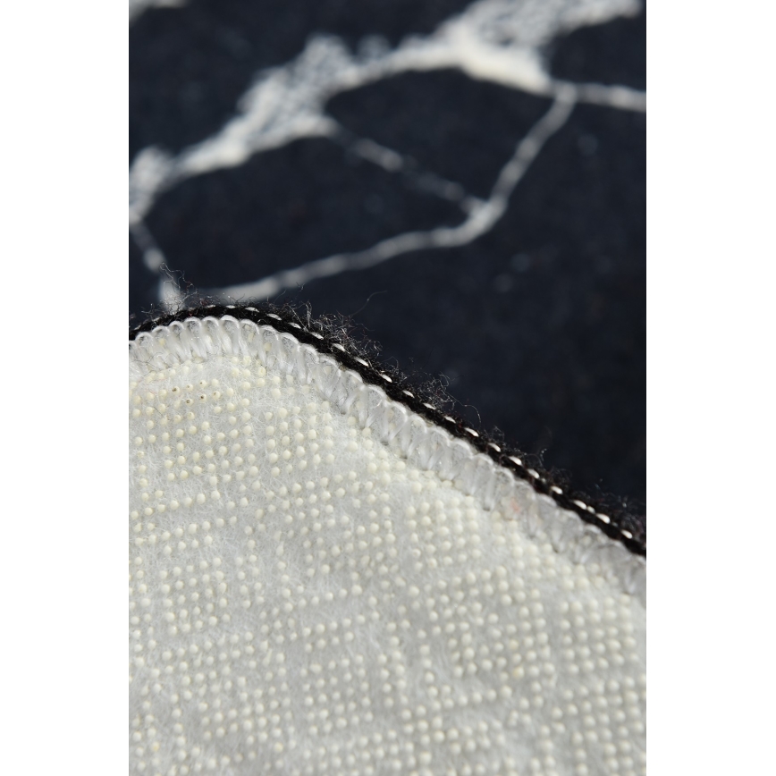 Fürdőszobai szőnyeg MARBLE 40x60 cm fekete