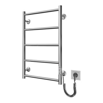 Fürdőszobai törölközőszárító létra radiátor CLASSIC 65W/230V 66x42 cm, rozsdamentes acél/fényes króm, jobb oldali