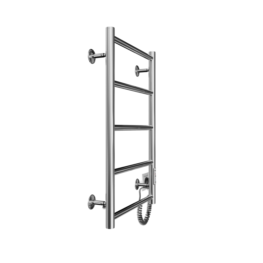 Fürdőszobai törölközőszárító létra radiátor CLASSIC 65W/230V 66x42 cm, rozsdamentes acél/fényes króm, jobb oldali
