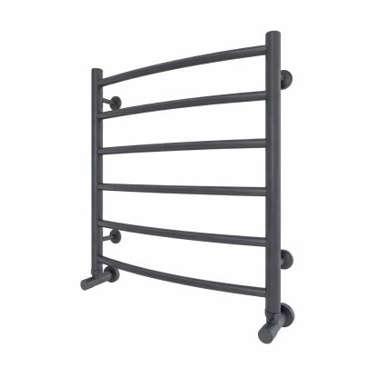 Fürdőszobai törölközőszárító létra radiátor INOX CLASSIC 122W/230V 57x53 cm rozsdamentes acél/antracit