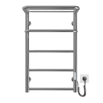 Fürdőszobai törölközőszárító radiátor HOTEL 75W/230V 66x42 cm rozsdamentes acél/króm jobb oldali