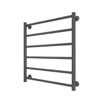 Fürdőszobai törölközőszárító radiátor INOX FLAT 122W/230V 57x43 cm rozsdamentes/antracit