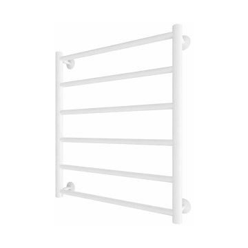 Fürdőszobai törölközőszárító radiátor INOX FLAT 122W/230V 57x43 cm rozsdamentes/fehér