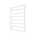Fürdőszobai törölközőszárító radiátor INOX FLAT 163W/230V 77x53 cm rozsdamentes acél/fehér