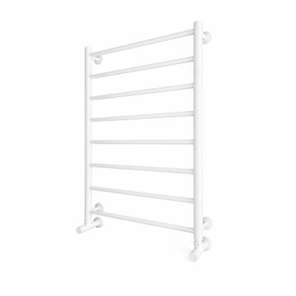 Fürdőszobai törölközőszárító radiátor INOX FLAT 163W/230V 77x53 cm rozsdamentes acél/fehér