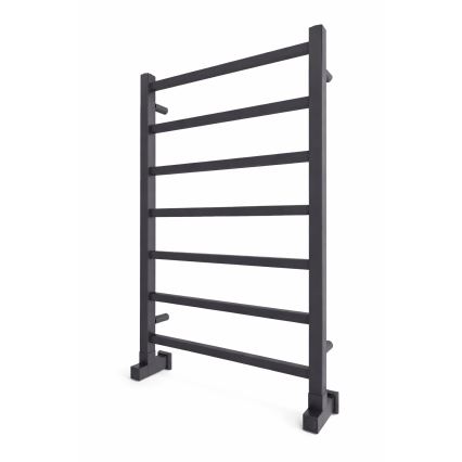 Fürdőszobai törölközőszárító radiátor INOX TOKIO 161W/230V 77x53 cm rozsdamentes acél/antracit