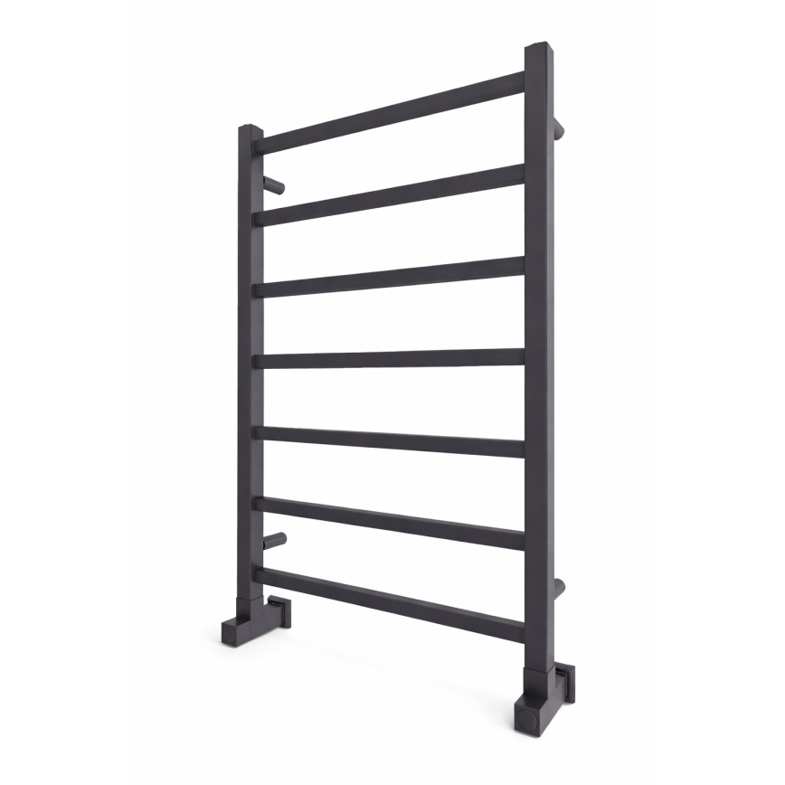 Fürdőszobai törölközőszárító radiátor INOX TOKIO 161W/230V 77x53 cm rozsdamentes acél/antracit