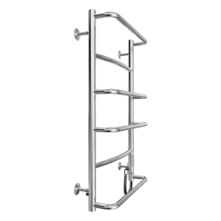 Fürdőszobai törölközőszárító radiátor LUX 105W/230V 81x52 cm rozsdamentes acél/fényes króm jobb oldali