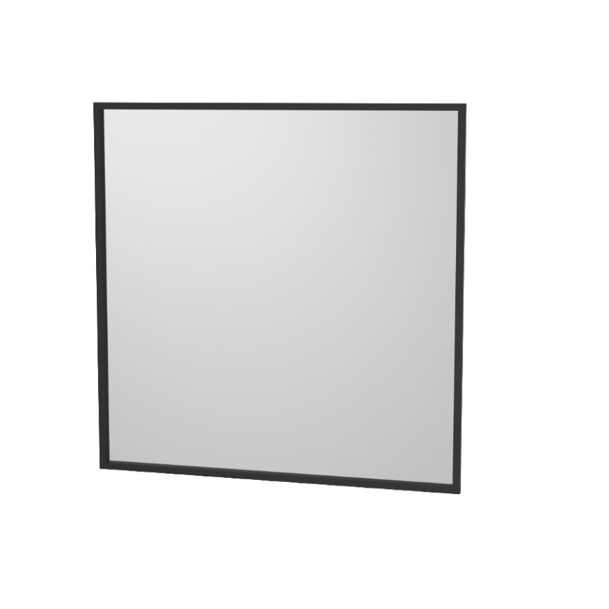 Fürdőszobai tükör BORGSTED 80x80 cm fekete