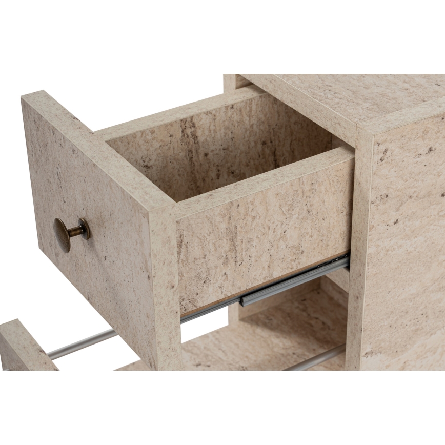 Fürdőszobaszekrény MELODY, bézs márványhatású dekor