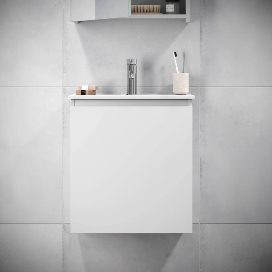 Fürdőszobaszekrény mosdóval KENWOOD 51x55x41 cm fehér