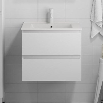 Fürdőszobaszekrény mosdóval KENWOOD 61x52x47 cm fehér