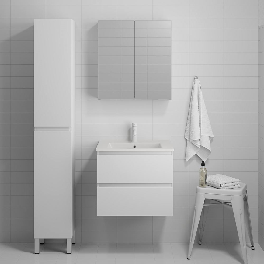 Fürdőszobaszekrény mosdóval KENWOOD 61x52x47 cm fehér