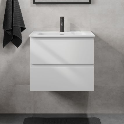 Fürdőszobaszekrény mosdóval KENWOOD 61x52x47 cm fehér