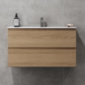 Fürdőszobaszekrény mosdóval KENWOOD 91 x 50 x 45 cm, tölgy
