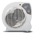 Fűtőtestes ventilátor ZEFIR 1000/2000W/230V fehér