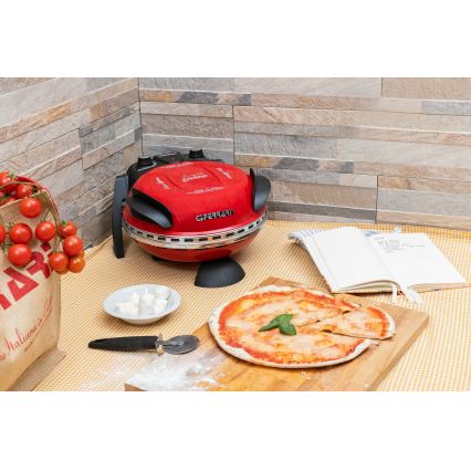 G3Ferrari G1000602 - DELIZIA pizzasütő 1200W/230V, piros