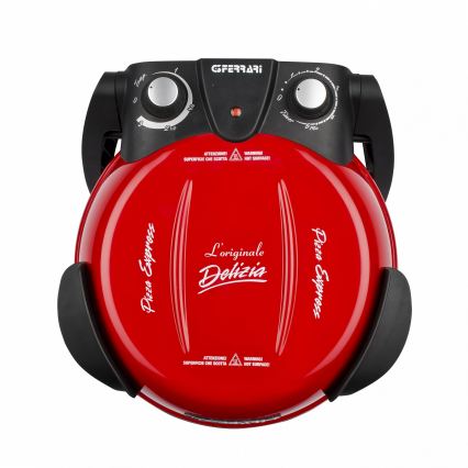 G3Ferrari G1000602 - DELIZIA pizzasütő 1200W/230V, piros