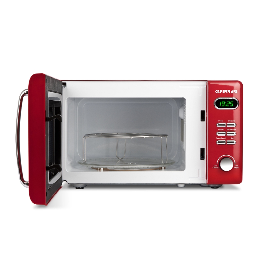 G3Ferrari G1015502 - Mikrohullámú sütő grillfunkcióval 1150W/230V 20 l piros
