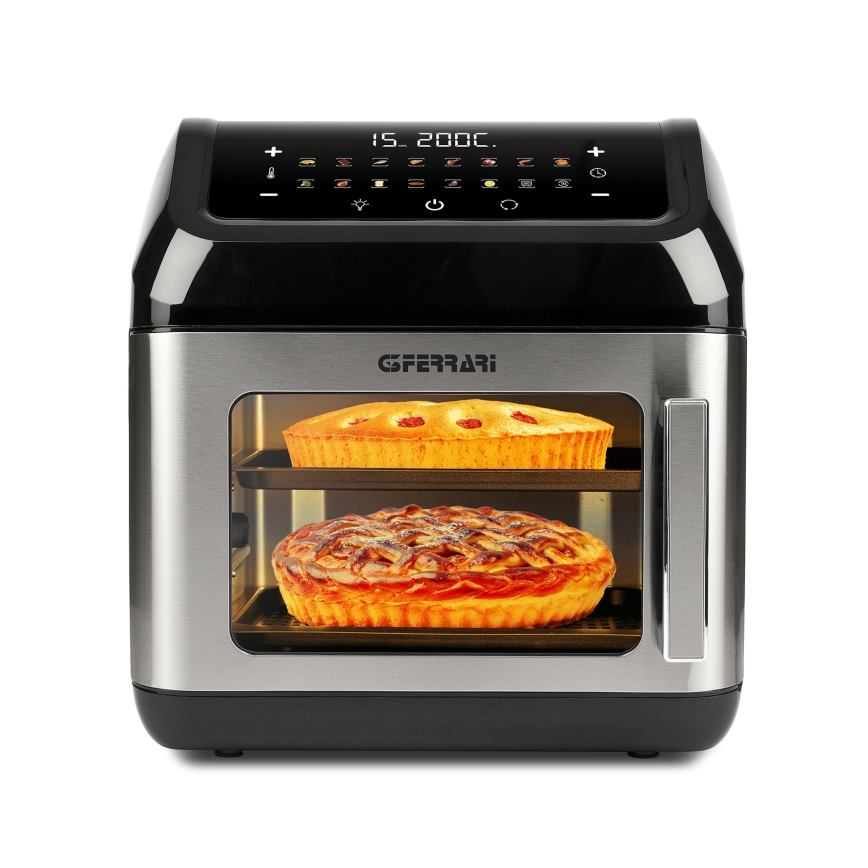 G3Ferrari G1018700 - Multifunkciós sütő FRIGGISANO 1700W/230V 13 l fekete/rozsdamentes acél