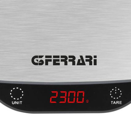 G3Ferrari G2009600 - PATTY konyhai mérleg, 2xAAA, rozsdamentes acél