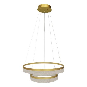 GALA LED kábelre függesztett csillár LED/54W/230V, átmérő 60 cm, aranyszínű
