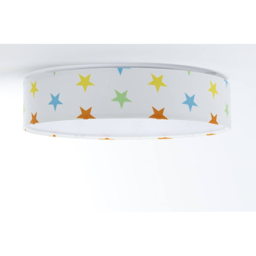 LED Dimmeres gyerekszobai mennyezeti lámpa SMART GALAXY KIDS LED/24W/230V 3000-6500K színes csillagok + távirányító