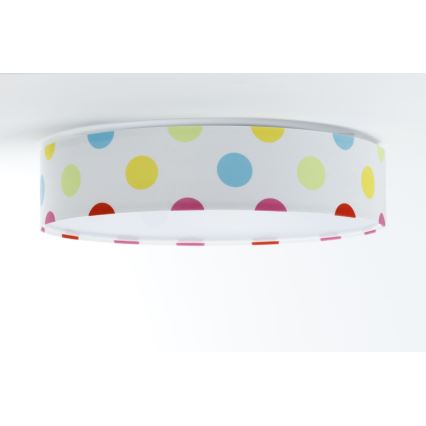 LED Dimmeres gyerekszoba mennyezeti lámpa SMART GALAXY KIDS LED/24W/230V 3000-6500K színes pöttyök + távirányító