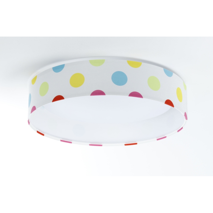 LED Dimmeres gyerekszoba mennyezeti lámpa SMART GALAXY KIDS LED/24W/230V 3000-6500K színes pöttyök + távirányító