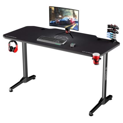 Gaming asztal 140 x 66 cm fekete
