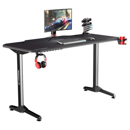 Gaming asztal 140 x 66 cm fekete
