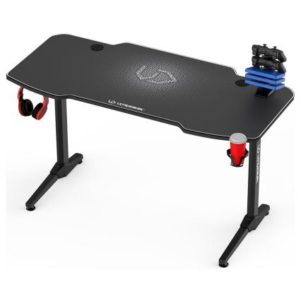 Gaming asztal 140 x 66 cm fekete