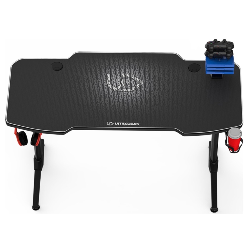 Gaming asztal 140 x 66 cm fekete