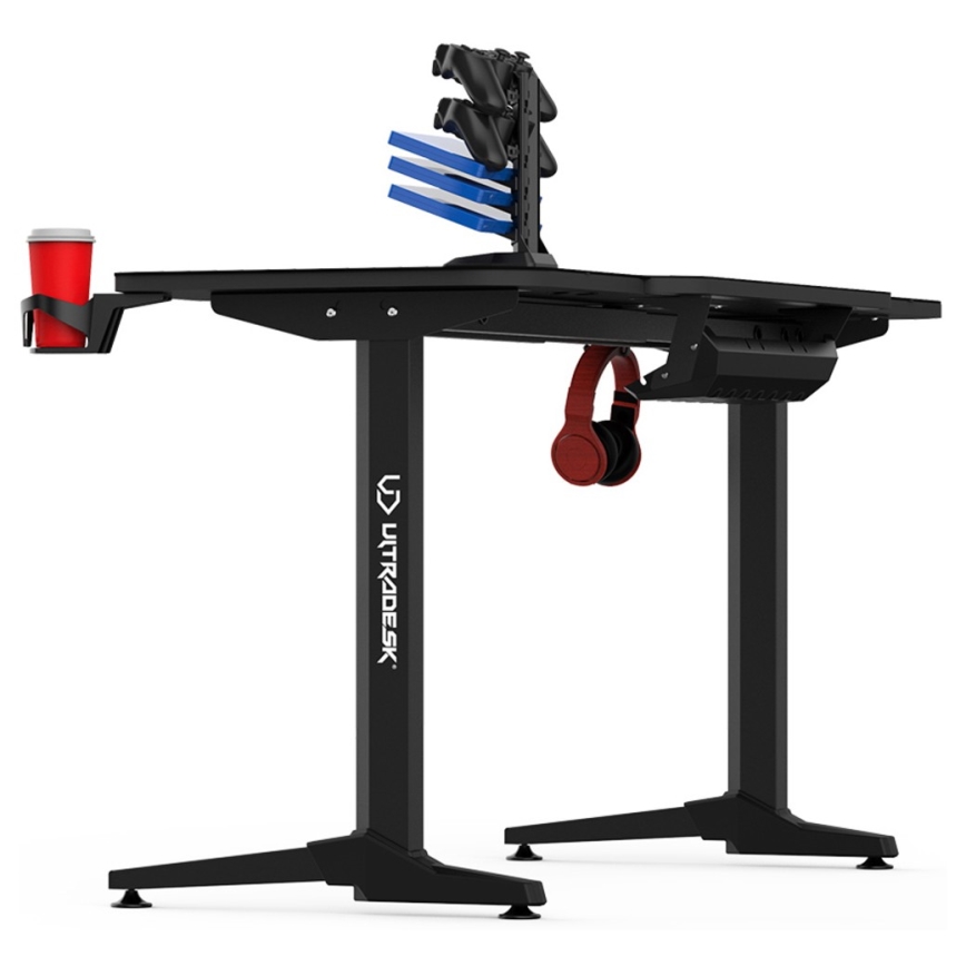 Gaming asztal 140 x 66 cm fekete