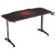 Gaming asztal 140 x 66 cm fekete/piros
