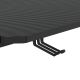 Gaming asztal FALCON  LED RGB háttérvilágítással 156x60 cm fekete
