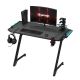 Gaming asztal SNAKE  LED RGB háttérvilágítással 100x60 cm fekete