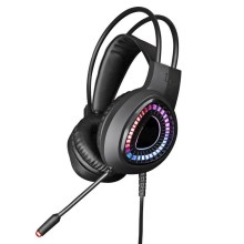 Gaming LED RGB fülhallgató VARR 7.1 mikrofonnal
