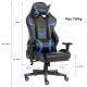 Gaming szék VARR Nascar fekete/kék