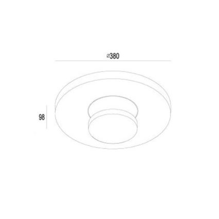 Gardino LX1421 - Kültéri LED mennyezeti lámpa TULIPANI LED/18W/230V IP54