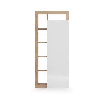 Gardróbszekrény LENOR 91x209 cm fehér/barna