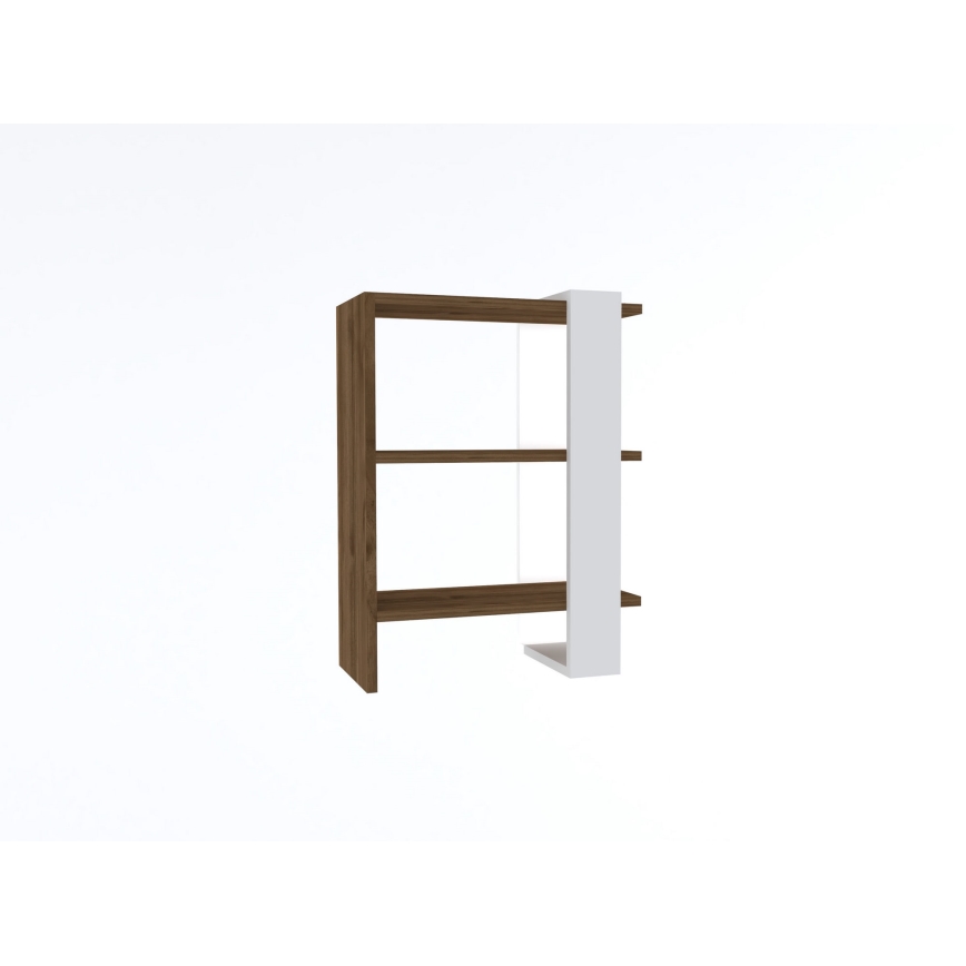 GAYE könyvszekrény 70x51,8 cm fehér/barna