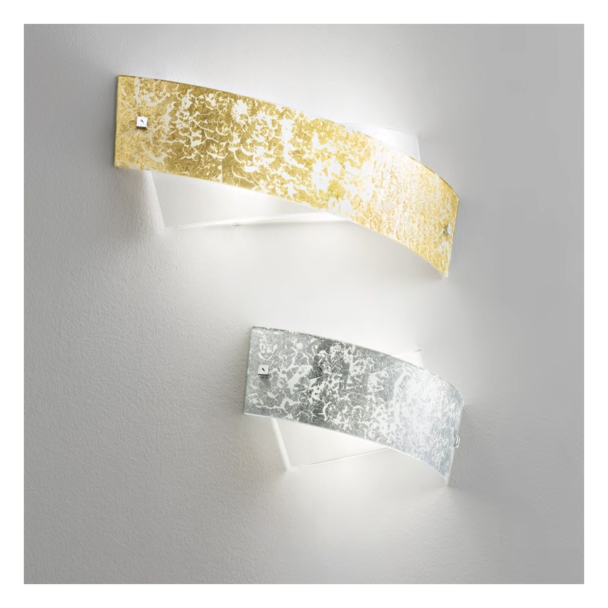 Gea Luce CAMILLA A M arg - Fali lámpa CAMILLA 4xE14/28W/230V 54 cm ezüst