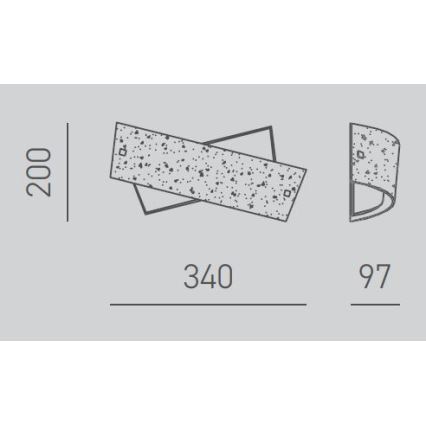 Gea Luce CAMILLA A P arg - Fali lámpa CAMILLA 2xE14/28W/230V 34 cm ezüst