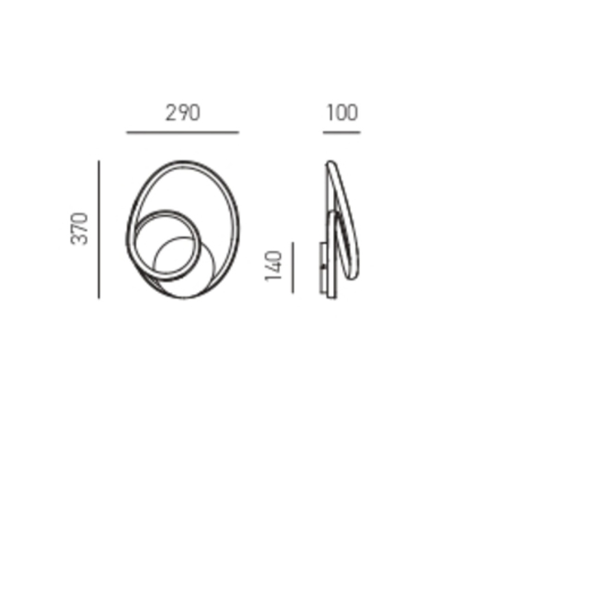 Gea Luce DIVA A ORO SPAZZOLATO - LED Dimmelhető fali lámpa DIVA LED/20W/230V arany
